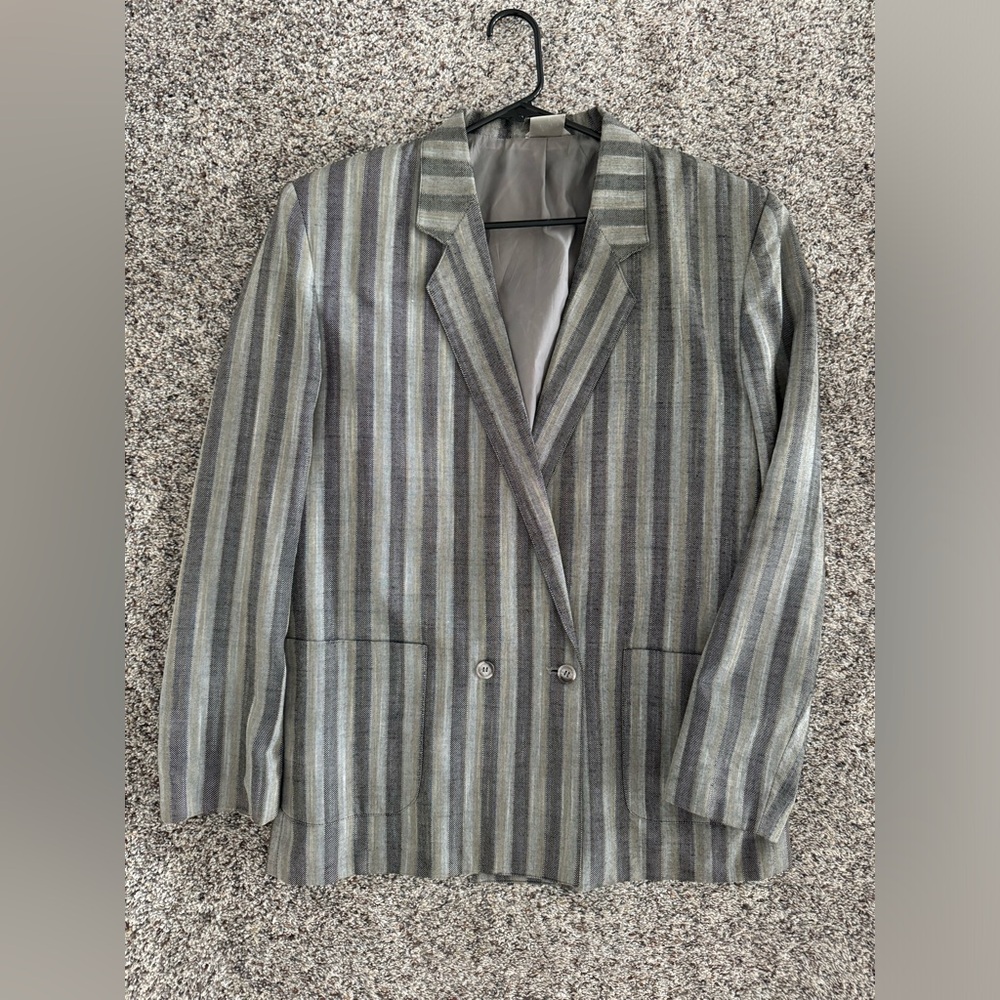 VTG J. Todd Men’s Striped Blazer Jacket